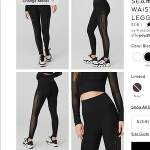 Alo Seamless High-Waist 7/8 Open Air Legging